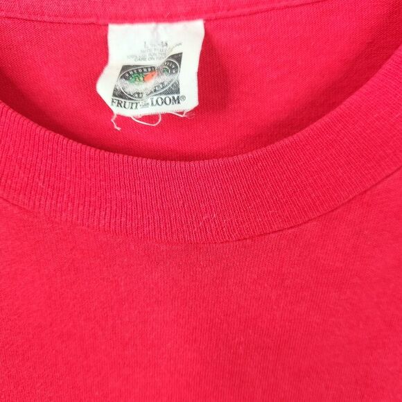 Vintage Fruit Of The Loom Short Sleeve Single Stitch Pocket Tee Large - Picture 4 of 8
